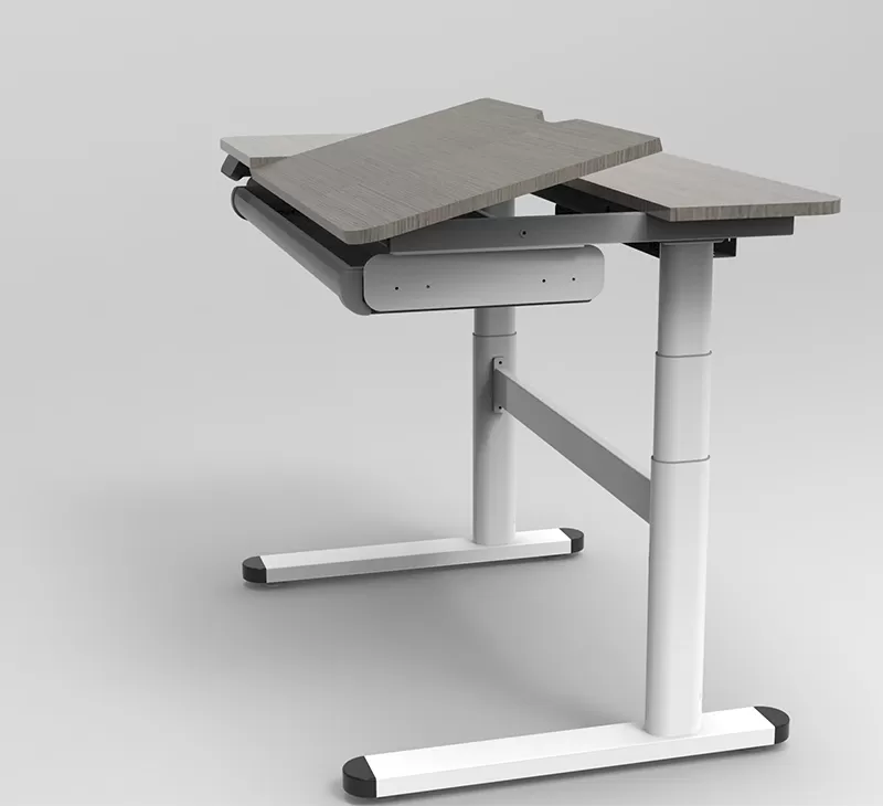 Dual-Motor Triple-Segmented Upright Study Desk